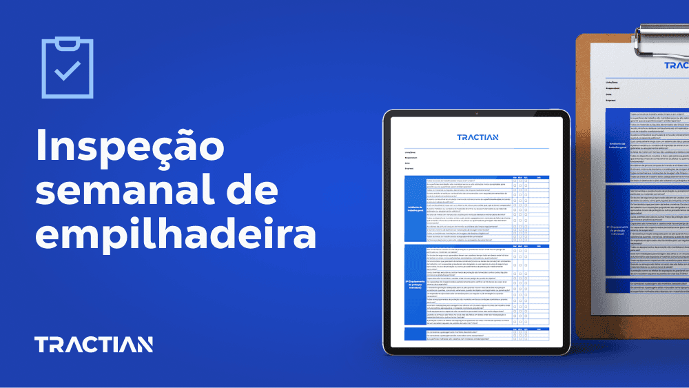 Inspeção semanal de empilhadeiras